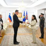 Pranoi letrat kredenciale të ambasadorit të ri slloven, Osmani e falënderon për mbështetjen ndaj Kosovës