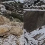 Pamje tronditëse: Momenti kur shembet mali në një fshat të Shqipërisë, disa familje bllokohen