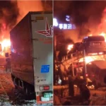 Aksident i rëndë mes 50 veturave: Autostrada përfshihet nga flakët në Japoni