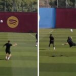 Lewandowski e paralajmëron kundërshtarin, realizon eurogol në stërvitje
