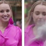 Moment i pazakontë, gazetarja goditet nga një zogë gjatë raportimit live