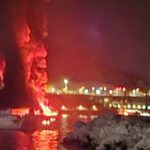 Jahti i një biznesmeni përfshihet nga zjarri në portin e Budvës