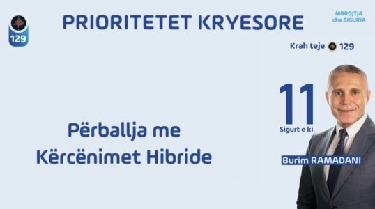 Ramadani prezanton planin: Siguria dhe Mbrojtja do të kenë koncept modern, ndryshe nga deri tash