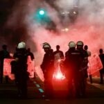 Incidente në përfundim të protestës së studentëve në Beograd – detaje dhe pamje