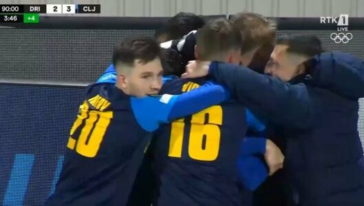 Drita e humbet ndeshjen në minutën e fundit, Celje del fitimtare nga “Fadil Vokrri”