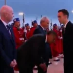 E paimagjinueshme, në Marok Princi i Kurorës, shpërfill autoritetet e që i gjunjëzohen dhe i puthin dorën, Infantino mbetet gojëhapur