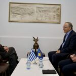 Hamza bisedon me Shefen e Zyrës Ndërlidhëse të Greqisë për marrëdhëniet dypalëshe