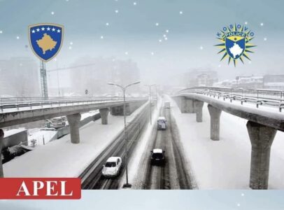 Kushtet e rënda atmosferike, Policia e Kosovës apel shoferëve për kujdes të shtuar në trafik