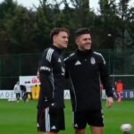 Rashica e mirëpret Asllanin te Besiktashi, atmosferë shqiptare në stërvitje (VIDEO)