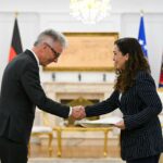 Presidentja Osmani pranoi letrat kredenciale nga ambasadori i ri i Gjermanisë, Rainer Rudolph