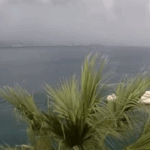Momenti i arritjes së stuhisë në Split