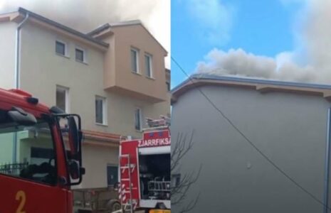 Nuk ka të lënduar nga zjarri që përfshiu kulmin e një shtëpie në Mati 1