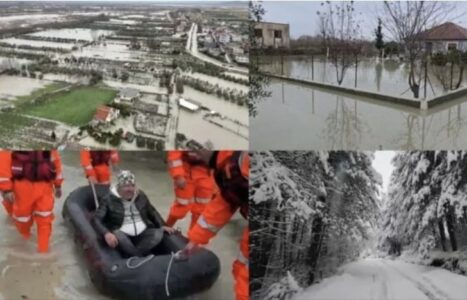 Situatë alarmante në rrugë: vërshime dhe rrëshqitje dheu në disa zona