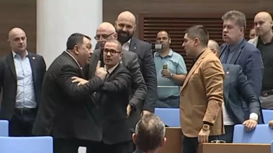 Përplasje fizike mes deputetëve në Parlamentin e Bullgarisë