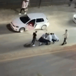 Me dhunë e këmbën në qafë – dalin pamjet e reja ku pesë policë ngulfatën Agon Zejnullahun