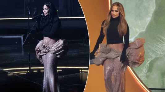 Dafina Zeqiri u shfaq në koncertin recital me veshje të ngjashme si ajo e Jennifer Lopez në ‘Grammy Awards 2025’