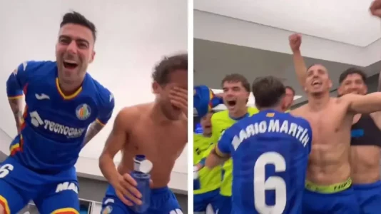 Bëhet virale video e Getafes duke festuar fitoren historike ndaj Real Madridit