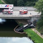 Gjermani: Kamioni bie në lumë nga ura e autostradës
