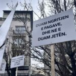 Sindikata e Re e KEK-ut proteston para zyreve të KOSTT-it