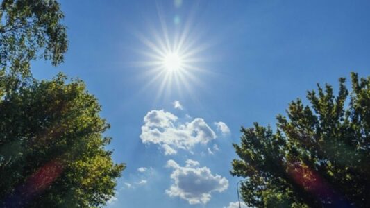 Moti me diell, temperaturat deri 37°C