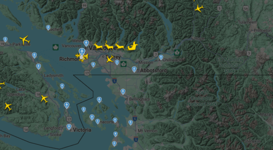 Interesante: “Flightradar24” gjurmon slitën e Babagjyshit