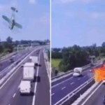 E rëndë/ Avioni rrëzohet në mes të autostradës në Itali, dy të vdekur